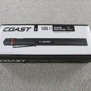 Coast HP3 Flashlight Penlight 105 Lumens Focusing Beam System 62m Storm Proof